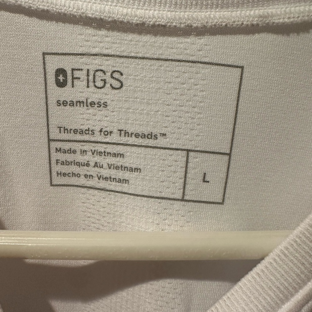 Figs Seamless Top in White